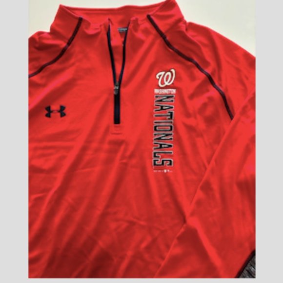 Washington Nationals 1/4 Zip Pullover Shirt - Picture 2 of 6